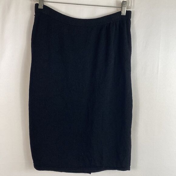 St. John by Marie Gray elegant black midi skirt size 2 - Picture 3 of 8